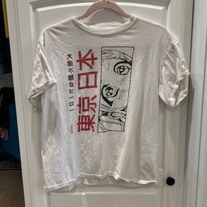 Brisco Brands Adore You Anime Girl Graphic Tee: Size Medium